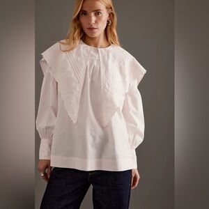 Damson Madder Candy Blouse with Embroidery - Light Pink - New with Tags